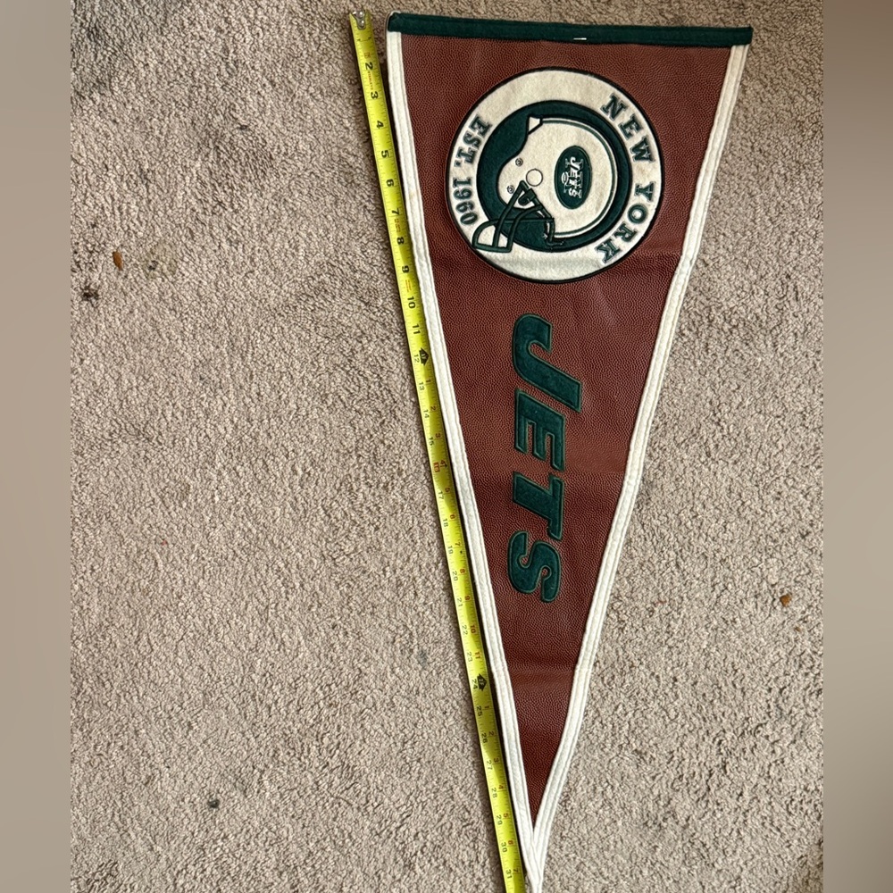 New York Jets Pennant Winning Streak NFL Wall Banner Football Decor - Picture 5 of 9